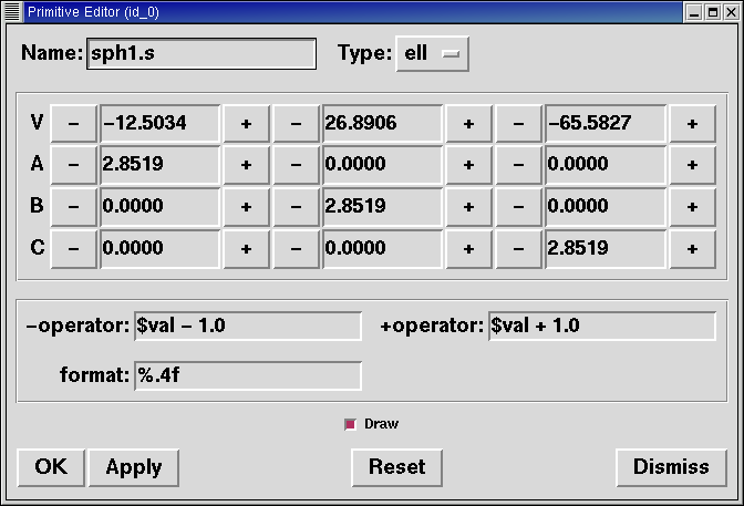 mged14 primitive editor