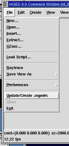 mged defaults