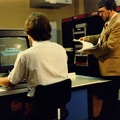 Mike Muuss working with BRL-CAD on a PDP-11/70