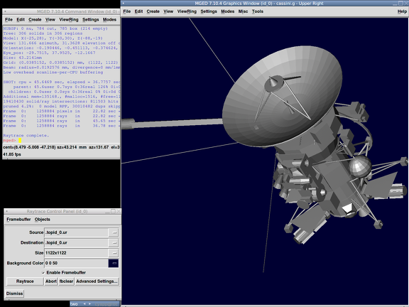 Cassini probe imported model
